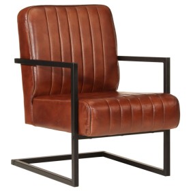 Brown genuine leather armchair by , Armchairs - Ref: Foro24-359637, Price: 222,99 €, Discount: %