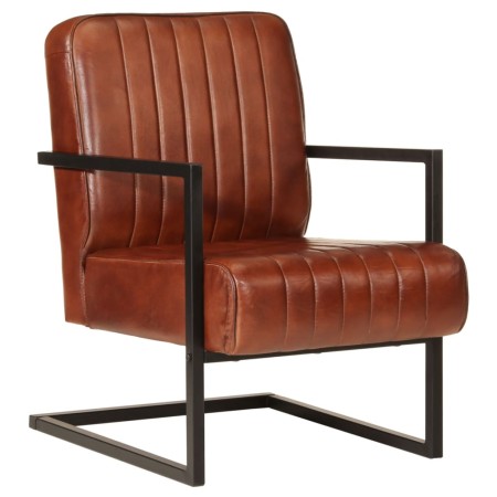 Brown genuine leather armchair by , Armchairs - Ref: Foro24-359637, Price: 224,83 €, Discount: %