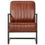 Brown genuine leather armchair by , Armchairs - Ref: Foro24-359637, Price: 224,83 €, Discount: %