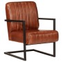 Brown genuine leather armchair by , Armchairs - Ref: Foro24-359637, Price: 224,83 €, Discount: %