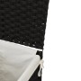 Laundry basket with lid black synthetic rattan 46x33x60 cm by , Laundry baskets - Ref: Foro24-372032, Price: 60,12 €, Discoun...