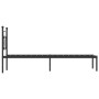 Bed frame with black metal headboard 75x190 cm by , Beds and slatted bases - Ref: Foro24-374329, Price: 69,02 €, Discount: %