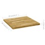 Solid oak wood square table top 44 mm thick 80x80 cm by vidaXL, Table tops - Ref: Foro24-245999, Price: 177,41 €, Discount: %