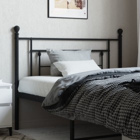 Cabecero de metal negro 107 cm de , Cabeceros y pies de cama - Ref: Foro24-374369, Precio: 30,99 €, Descuento: %