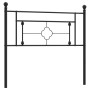 Cabecero de metal negro 107 cm de , Cabeceros y pies de cama - Ref: Foro24-374369, Precio: 30,06 €, Descuento: %