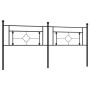 Kopfteil aus schwarzem Metall, 193 cm von , Kopf- und Fußteile - Ref: Foro24-374376, Preis: 42,31 €, Rabatt: %