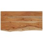 Estante pared rectangular madera acacia borde vivo 40x20x2,5 cm de , Estantes y estanterías - Ref: Foro24-370222, Precio: 21,...