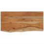 Estante pared rectangular madera acacia borde vivo 60x30x2,5 cm de , Estantes y estanterías - Ref: Foro24-370236, Precio: 37,...