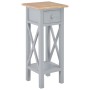 Gray wooden side table 27x27x65.5 cm by vidaXL, Side tables - Ref: Foro24-280058, Price: 79,59 €, Discount: %