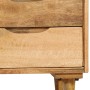 Mesita de noche de madera maciza de mango 40x30x59,5 cm de vidaXL, Mesitas de noche - Ref: Foro24-246788, Precio: 135,50 €, D...