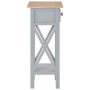 Gray wooden side table 27x27x65.5 cm by vidaXL, Side tables - Ref: Foro24-280058, Price: 79,99 €, Discount: %