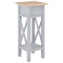 Gray wooden side table 27x27x65.5 cm by vidaXL, Side tables - Ref: Foro24-280058, Price: 79,99 €, Discount: %