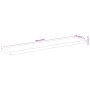 Rectangular wall shelf acacia wood live edge 100x20x3.8cm by , Shelves and shelves - Ref: Foro24-370276, Price: 45,99 €, Disc...