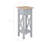 Gray wooden side table 27x27x65.5 cm by vidaXL, Side tables - Ref: Foro24-280058, Price: 79,99 €, Discount: %