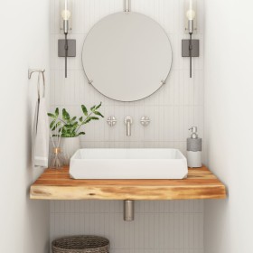 Encimera de baño cuadrada madera maciza de acacia 60x60x3,8 cm de , Encimeras - Ref: Foro24-370306, Precio: 63,86 €, Descuent...