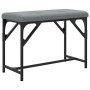 Steel and light gray fabric dining bench 62x32x45 cm by , Dining and kitchen benches - Ref: Foro24-835218, Price: 39,88 €, Di...