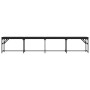 Steel and black synthetic leather dining bench 248x32x45 cm by , Dining and kitchen benches - Ref: Foro24-835226, Price: 103,...