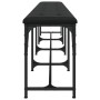 Banco de comedor acero y cuero sintético negro 248x32x45 cm de , Bancos de comedor y cocina - Ref: Foro24-835226, Precio: 103...