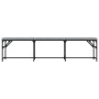 Steel and light gray fabric dining bench 186x32x45 cm by , Dining and kitchen benches - Ref: Foro24-835224, Price: 82,91 €, D...