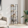 Bookcase with 4 shelves Sonoma oak wood 35x30x138.5 cm by , Bookcases and shelves - Ref: Foro24-838849, Price: 44,47 €, Disco...