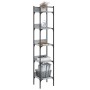 Bookcase with 5 shelves gray Sonoma wood 35x30x174 cm by , Bookcases and shelves - Ref: Foro24-838856, Price: 50,99 €, Discou...