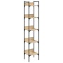 Bookcase with 5 shelves Sonoma oak wood 35x30x174 cm by , Bookcases and shelves - Ref: Foro24-838854, Price: 52,67 €, Discoun...