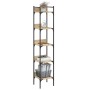 Bookcase with 5 shelves Sonoma oak wood 35x30x174 cm by , Bookcases and shelves - Ref: Foro24-838854, Price: 50,99 €, Discoun...