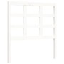 Single bed frame with white solid wood headboard by , Beds and slatted bases - Ref: Foro24-3192062, Price: 111,45 €, Discount: %