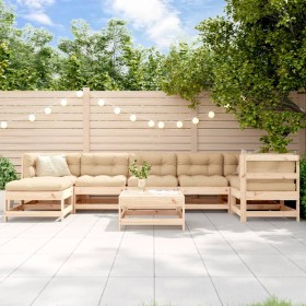 Garden furniture set 8 pieces solid pine wood by , Garden sets - Ref: Foro24-3186270, Price: 432,38 €, Discount: %