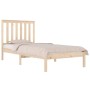 Estructura de cama madera maciza de pino 75x190 cm de , Camas y somieres - Ref: Foro24-3103803, Precio: 86,32 €, Descuento: %