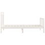 Estructura de cama madera maciza de pino blanco 100x200 cm de , Camas y somieres - Ref: Foro24-3107019, Precio: 120,99 €, Des...