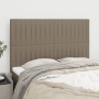 Headboards 4 units taupe gray fabric 72x5x78/88 cm by , Headboards and footboards - Ref: Foro24-3116572, Price: 110,35 €, Dis...