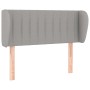 Light gray fabric headboard 83x23x78/88 cm by , Headboards and footboards - Ref: Foro24-3117356, Price: 49,34 €, Discount: %