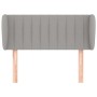 Light gray fabric headboard 83x23x78/88 cm by , Headboards and footboards - Ref: Foro24-3117356, Price: 49,34 €, Discount: %