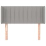 Light gray fabric headboard 83x16x78/88 cm by , Headboards and footboards - Ref: Foro24-3118980, Price: 59,18 €, Discount: %