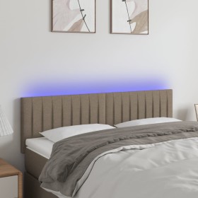 Cabecero con LED de tela gris taupe 144x5x78/88 cm de , Cabeceros y pies de cama - Ref: Foro24-3121852, Precio: 63,17 €, Desc...