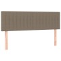 Cabecero con LED de tela gris taupe 144x5x78/88 cm de , Cabeceros y pies de cama - Ref: Foro24-3121852, Precio: 63,17 €, Desc...