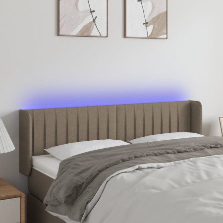 Cabecero con LED de tela gris taupe 147x16x78/88 cm de , Cabeceros y pies de cama - Ref: Foro24-3123476, Precio: 77,60 €, Des...