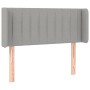 Cabecero con LED de tela gris claro 83x16x78/88 cm de , Cabeceros y pies de cama - Ref: Foro24-3123448, Precio: 60,94 €, Desc...