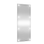 Rectangular wall mirror with LED lights, glass, 40x100 cm. by , Mirrors - Ref: Foro24-3189154, Price: 48,84 €, Discount: %