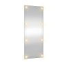 Rectangular wall mirror with LED lights, glass, 40x100 cm. by , Mirrors - Ref: Foro24-3189154, Price: 48,84 €, Discount: %