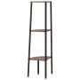 Corner shelf 3 levels dark brown black 45.5x31.5x120 cm by , Bookcases and shelves - Ref: Foro24-336389, Price: 53,66 €, Disc...