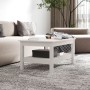 Solid white pine wood coffee table 80x50x40 cm by , Coffee table - Ref: Foro24-814285, Price: 93,28 €, Discount: %