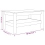 Couchtisch aus massivem Kiefernholz weiß 80x50x40 cm von , Couchtisch - Ref: Foro24-814285, Preis: 100,90 €, Rabatt: %