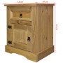 Mesita de noche Corona Range pino mexicano 53x39x66 cm de vidaXL, Mesitas de noche - Ref: Foro24-243730, Precio: 78,84 €, Des...