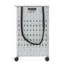 Laundry hamper with white rattan wheels 66x35x60 cm by , Laundry baskets - Ref: Foro24-372048, Price: 90,63 €, Discount: %