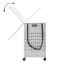 Laundry hamper with white rattan wheels 66x35x60 cm by , Laundry baskets - Ref: Foro24-372048, Price: 90,63 €, Discount: %