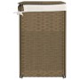 Laundry basket with 2 sections made of synthetic rattan 53x35x57 cm by , Laundry baskets - Ref: Foro24-372034, Price: 40,51 €...