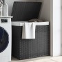 Laundry basket 2 sections synthetic rattan gray 53x35x57cm by , Laundry baskets - Ref: Foro24-372036, Price: 62,15 €, Discoun...