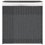 Laundry basket 2 sections synthetic rattan gray 53x35x57cm by , Laundry baskets - Ref: Foro24-372036, Price: 62,15 €, Discoun...